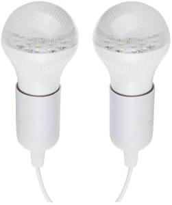 Соларен LED комплект за осветление с 2 крушки - Img 3