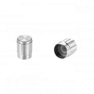 Buton aluminiu 12mm argintiu