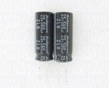 560uF/25V Rubycon Low ESR