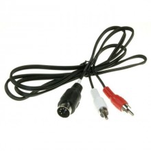 Cablu DIN 5P tata la 2x RCA tata 1,5m