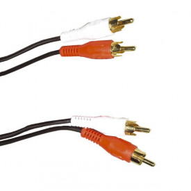 Cablu 2 RCA - 2 RCA 1.5M Gold