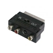 Adaptor Scart la RCA & SVHS + Comutator