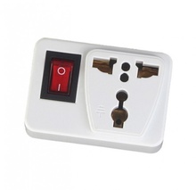 UK/USA-Euro Adaptor + Switch
