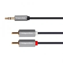 Cablu Jack 3,5 / 2x RCA 1M K&M Gold
