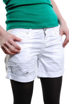 Pantaloni scurti albi