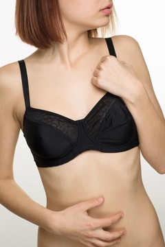 Sutien negru cu armatura