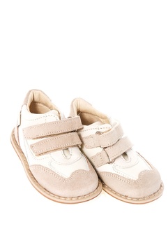 Pantofi din piele si panza