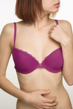 Sutien violet cu burete si armatura