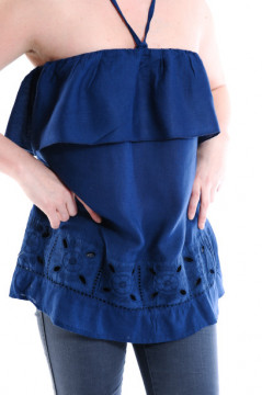 Top bleumarin cu volan