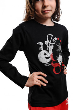 Tricou negru cu imprimeu