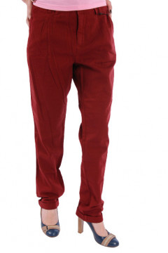 Pantalon caramiziu din bumbac