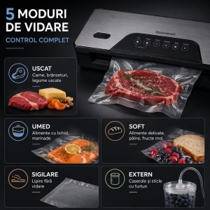 Aparat de Vidat Zenkabeat EasyVac ZVS26 Pro 130W - Img 2
