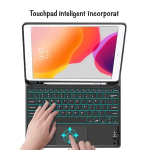 Tastatură iPad 10.2 Zenkabeat Touchpad Husa Wireless - Img 4