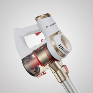 Resigilat Aspirator vertical fara fir 2n1 Zenkabeat X-89 V2 Max, 2x filtru true-hepa,18-28 KPA 220W, functie Turbo, autonomie pana la 45min, Perie Led si Electrica, Baterie 15000 Mah Alb - Img 3