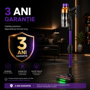Resigilat Aspirator vertical fara fir Zenkabeat XC600 Flex, 2in1: 600W Brushless, Baterie 20000Mah, acumulator Li 29.6V, Tub Flexibil - Img 4