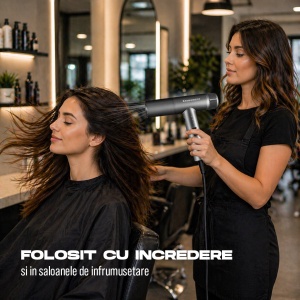Uscător Păr Profesional Zenkabeat HD-1B 1600W Ioni Negativi Brushless - Img 3