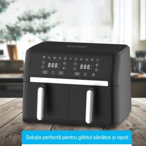 Resigilat - Air Fryer Zenkabeat V2 Dual Pot 2400W 9L - Img 3