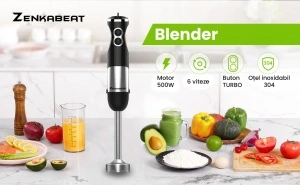 Blender Vertical Zenkabeat B23 1000W 4în1 Profesional - Img 10