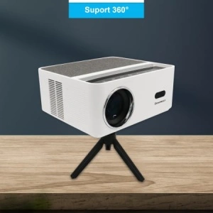 Videoproiector ZENKABEAT ZK8320-Ultra, Android WiFi, Bluetooth, 15000 Lumeni, Portabil, Rezolutie 1920 x 1080 Full HD, Support 8K, Functie All Round Deep Focus, LED, HDMI, VGA, AV, USB, Audio, Alb - Img 2