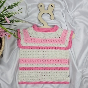 Vestă croșetată manual - Img 3