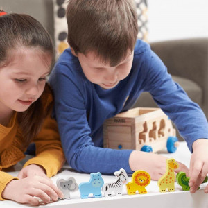 Kids Animal Safari Toy - Wooden Shape Sorter [DEMO] - Img 2