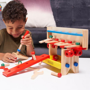 Kids Toolkit & Bench - Wooden Construction Toy [DEMO] - Img 2