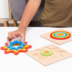 Rainbow Shape Puzzles - Wooden Shape Sorters [DEMO] - Img 2