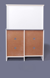 Bucatarie din Lemn Montessori, Set Modern cu Accesorii pentru Gatit, Elemente Detasabile, Set Ustensile, Cuptor cu Butoane, Masina De Spalat, Plita, Microunde si Chiuveta, 88x60x30 cm 3+ Ani - Img 6