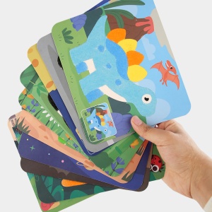 Tabla de Desen din Lemn cu Nisip pentru Invatarea Alfabetului, 36 Cartonase Colorate, 8 Sticle de Nisip, Jucarie Senzoriala Creativa, 22x17.5x1.5 cm - Img 5