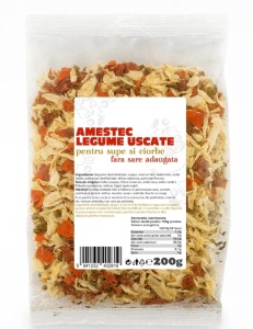 Amestec legume pentru supe si ciorbe - 100% produs natural, Fara Sare - 200 gr