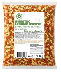Amestec legume pentru ciorbe cu telina si leustean - 1 kg