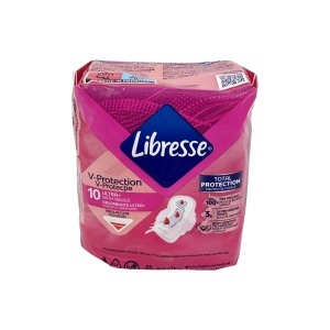 Absorbante Libresse Ultra Normal cu aripioare, 10 bucăți