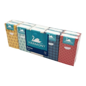 Batiste nazale Harmony Prima Soft, 3 straturi, 10 x 10 bucăți