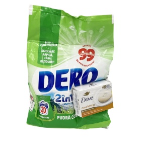 DERO AUTOMAT 2IN1 PROSPEȚIMEA MUNTELUI 1.5Kg + SĂPUN DOVE 3IN1