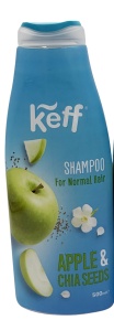 KEFF SHAMPOO APPLE & CHIA SEEDS 500ML