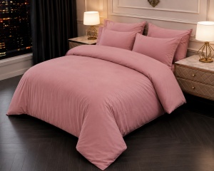 Lenjerie de pat 100% bumbac TC250 132g/m2 Bay Leaf Pink