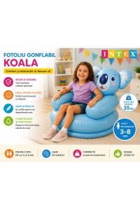 Fotoliu gonflabil Happy Animal, 65x64x74 cm