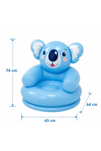 Fotoliu gonflabil Happy Animal, 65x64x74 cm - Img 3