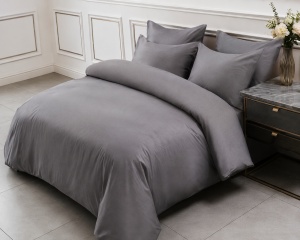 Lenjerie de pat 100% bumbac TC250 132g/m2 Medium Grey