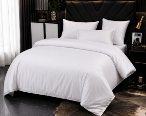 Lenjerie de pat 100% bumbac TC250 132g/m2 White Satin