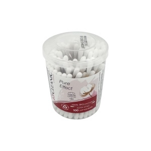 Bețișoare igienice Cleanic Pure Effect, 100 bucăți