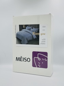 Lenjerie de pat 100% bumbac TC250 132g/m2 Bentley Blue - Img 3