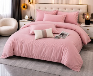 Lenjerie de Pat MĚISO 240x260 cm din Bumbac 100% TC300 – Pale Mauve