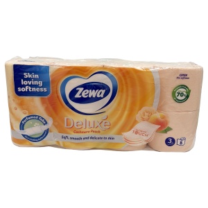 ZEWA DELUXE Hârtie igienică CASHMERE PEACH, 3 straturi, 8 role