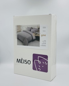 Lenjerie de pat 100% bumbac TC250 132g/m2 Medium Grey - Img 2