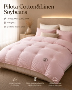 Pilotă MĚISO Cotton & Linen Soybeans – 650 g/m²