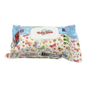 Șervețele umede Baby Wish, 120 bucăți, cu capac