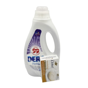DERO AUTOMAT 2IN1 GEL LEVĂNȚICĂ ȘI IASOMIE 1l + SĂPUN DOVE 3IN1