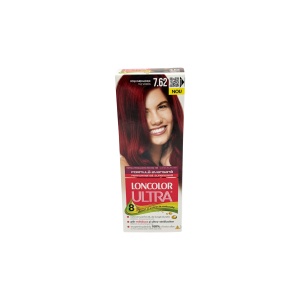 LONCOLOR Ultra Vopsea permanentă de păr cu amoniac 7.62 Roșu Grenadine
