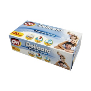 Șervețele faciale Oti Delicato, 2 straturi, 150 bucăți